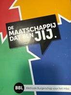 De Maatschappij Dat Ben Jij - BBL Burgerschap MBO, Ophalen of Verzenden, Zo goed als nieuw, VMBO, Maatschappijleer