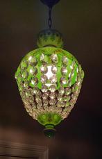 Moser boheemsee kristallen hanglamp, Verzenden, Gebruikt, Glas, 50 tot 75 cm
