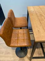 Tafel met 4 vintage draaistoelen, Huis en Inrichting, Tafels | Eettafels, Ophalen, Gebruikt, 100 tot 150 cm, 50 tot 100 cm