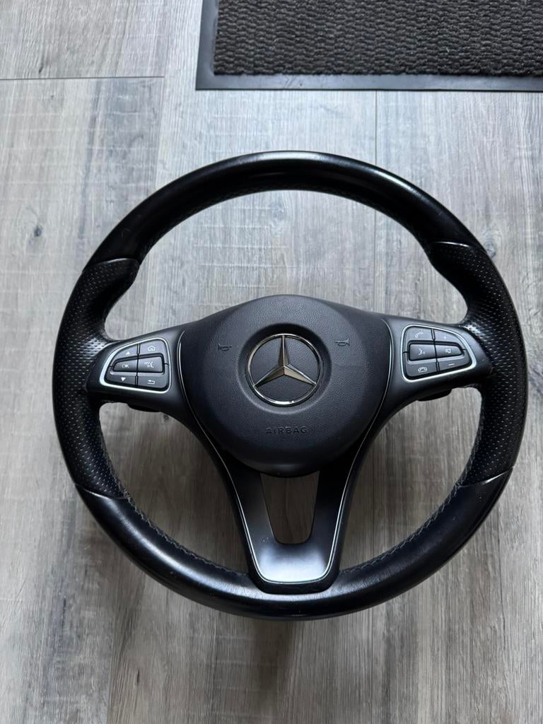 Net stuur met airbag Mercedes C klasse w205, Auto-onderdelen, Ophalen of Verzenden, Gebruikt, Mercedes-Benz