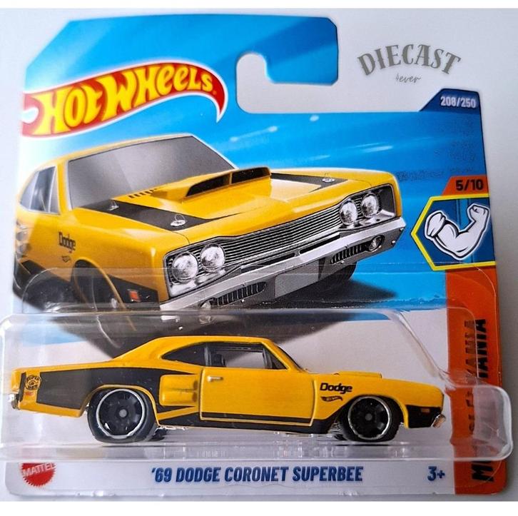 Hot Wheels '69 Dodge Coronet Superbee, Hobby en Vrije tijd, Modelauto's | Overige schalen, Nieuw, Auto, Ophalen