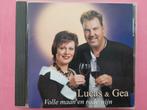 Lucas & Gea - Volle maan en rode wijn ( LET OP = CD), Ophalen, Zo goed als nieuw, Levenslied of Smartlap