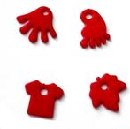 Mix van rode bedels voor kindersieraden (10 stuks), Verzenden, Nieuw, Bedel