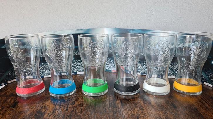 Complete set Coca Cola glazen Uefa Euro Ek voetbal 2012, Verzamelen, Glas en Borrelglaasjes, Zo goed als nieuw, Frisdrankglas