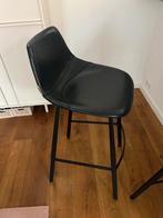 3 Dutch Bone barkrukken - Zwart leer, Ophalen, Gebruikt, Met voetsteun, 60 tot 90 cm