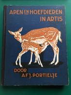 Verkade-album Apen en hoefdieren in Artis, Boeken, Gelezen, A.F.J. Portielje, Ophalen of Verzenden, Plaatjesalbum