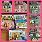 Ravensburger puzzels (3X49)|paard, unicorn, Disney, Rapunzel, Ophalen of Verzenden, Meer dan 50 stukjes, Zo goed als nieuw, 4 tot 6 jaar