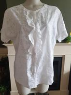 Fransa shine through blouse met kant 36 S wit Gratis verzend, Verzenden, Fransa, Wit, Zo goed als nieuw
