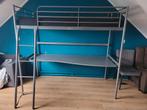 Ikea hoogslaper met bureau, Huis en Inrichting, Slaapkamer | Stapelbedden en Hoogslapers, 90 cm, Hoogslaper, Eenpersoons, Zo goed als nieuw