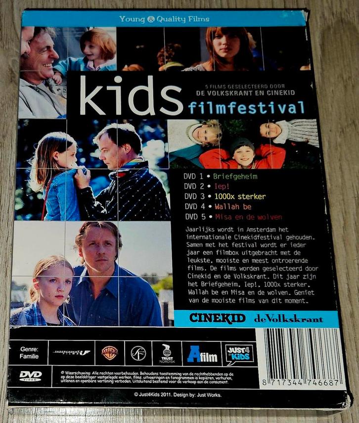Kids Filmfestival DVD - 5 Films! - 5DVD Box, Cd's en Dvd's, Dvd's | Kinderen en Jeugd, Zo goed als nieuw, Film, Overige genres