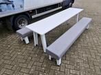 Steelcase kantinetafel + banken ( kantineset ), Postbus, Gebruikt, Ophalen of Verzenden, Shopnl@steelcase.com