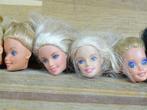 A2045. Diverse Barbie Hoofden - jaren 80 - 90, Verzamelen, Gebruikt, Ophalen of Verzenden, Pop