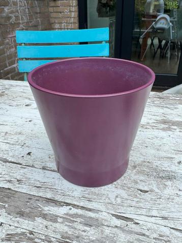 Paarse pot - 16x15cm beschikbaar voor biedingen