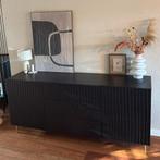 Dressoir Kast King zwart latten Meubella, Ophalen, Zo goed als nieuw, 25 tot 50 cm