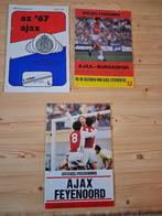 AJAX PROGRAMMA'S 3X: Bekerfinale, Europa Cup en Feyenoord, Verzamelen, Ophalen of Verzenden, Zo goed als nieuw, Ajax, Boek of Tijdschrift