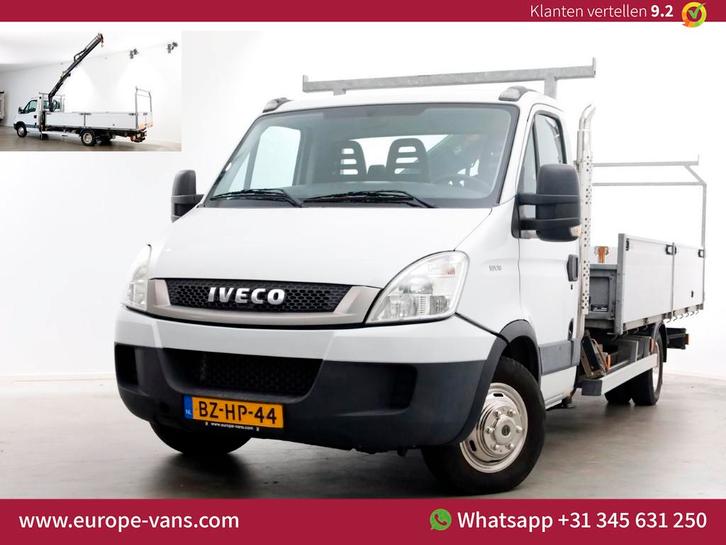 Iveco Daily 50C18 3.0 177pk Automaat Kipper L450 + HIAB 044B, Auto's, Vrachtwagens, Bedrijf, Te koop, ABS, Airconditioning, Centrale vergrendeling