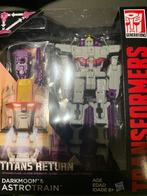 Transformers Titan return astrotrain & darkmoon, Ophalen of Verzenden, Zo goed als nieuw