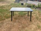 Zwarte houten eettafel, Ophalen, Zo goed als nieuw, Campingtafel