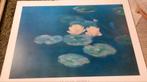 Poster claude monet - waterlelies 80x60, Ophalen of Verzenden, Zo goed als nieuw, Hout, Minder dan 50 cm