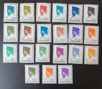Indonesie 1966-1967 Soekarno Michel 516-535 + 583 postfris beschikbaar voor biedingen