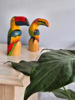 (VERKOCHT)vintage toekans van Balsa hout tropisch boho, Ophalen of Verzenden