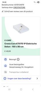 Elektrische deken 1 persoons, Ophalen of Verzenden