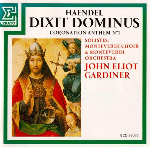 HAENDEL Dixit dominus CD GARDINER ERATO, Cd's en Dvd's, Cd's | Klassiek, Gebruikt, Orkest of Ballet, Barok, Ophalen of Verzenden