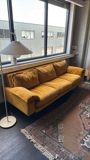 Hkliving Retro sofa 3zits bank ocher beschikbaar voor biedingen