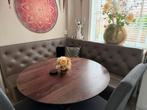 Lederen hoekbank voor eettafel, Ophalen, Zo goed als nieuw