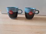 Douwe egberts de mokken cappuccino koffie kopjes grijs 2, Huis en Inrichting, Keuken | Servies, Ophalen of Verzenden, Zo goed als nieuw