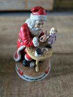 Oude speeldoos porselein Schmid Kerstman Have Yourself...., Ophalen of Verzenden