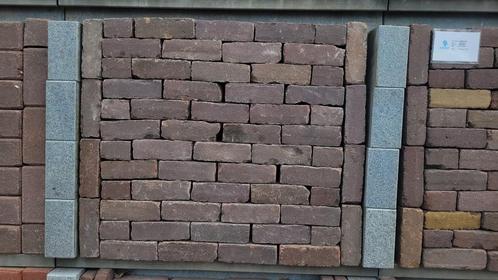 Oud gebakken dikformaat rood, paars, bruin Gouda, Tuin en Terras, Tegels en Klinkers, Gebruikt, Klinkers, Keramiek, 10 m² of meer
