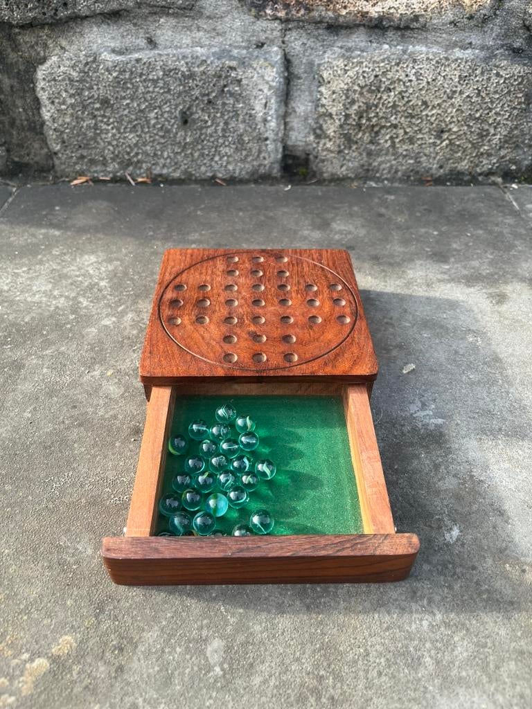 Vintage (incompleet) Thorness houten Solitaire spel, Antiek en Kunst, Ophalen of Verzenden