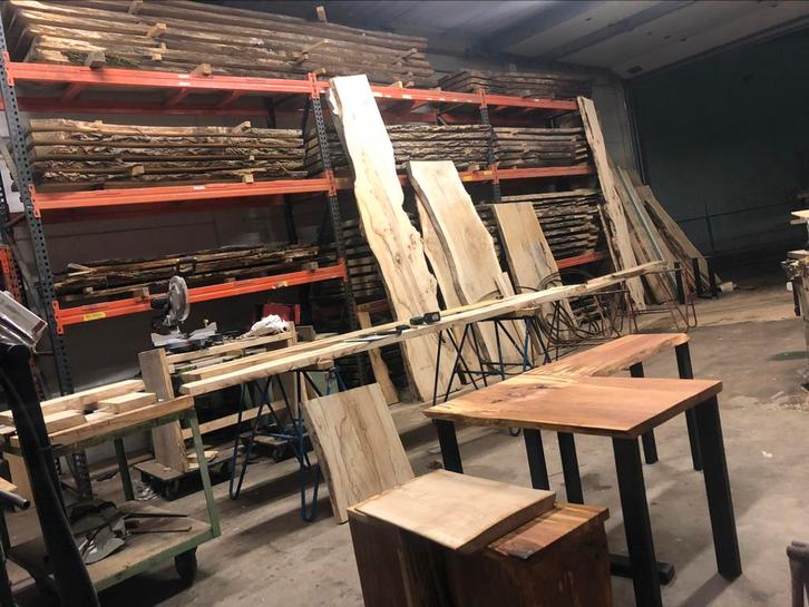 Stamdelen schaaldelen tafel en meer, Doe-het-zelf en Verbouw, Hout en Planken, Zo goed als nieuw, Plank, Overige houtsoorten, Minder dan 25 mm