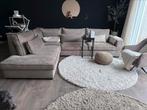 Bank velours taupe, Ophalen, Zo goed als nieuw, Hout, Eric Kuster