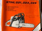 Handleiding boekje Stihl kettingzaag 021,023,025, Gebruikt, Ophalen of Verzenden