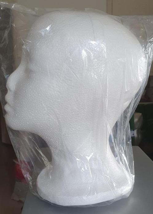 Piepschuimhoofd vrouw. 27 cm hoog, Hobby en Vrije tijd, Knutselen, Nieuw, Materiaal, Ophalen of Verzenden