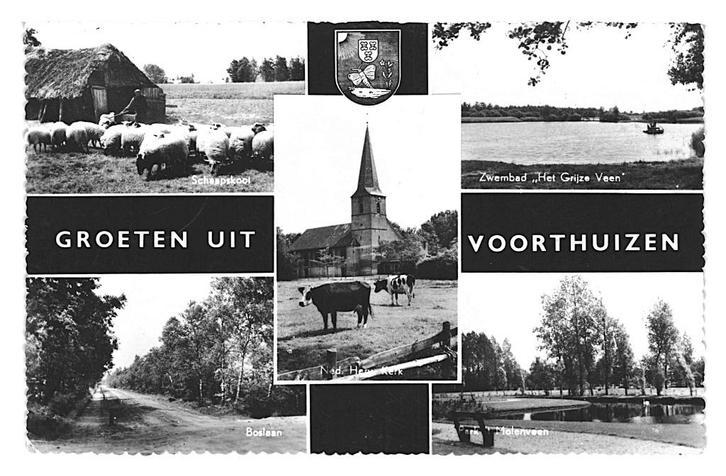 975150 Voorthuizen Gelopen met postzegel, Verzamelen, Ansichtkaarten | Nederland, Gelopen, Gelderland, 1960 tot 1980, Ophalen of Verzenden