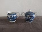Suikerpot en roomkan Blue Willow patroon, Antiek en Kunst, Antiek | Servies los, Ophalen of Verzenden