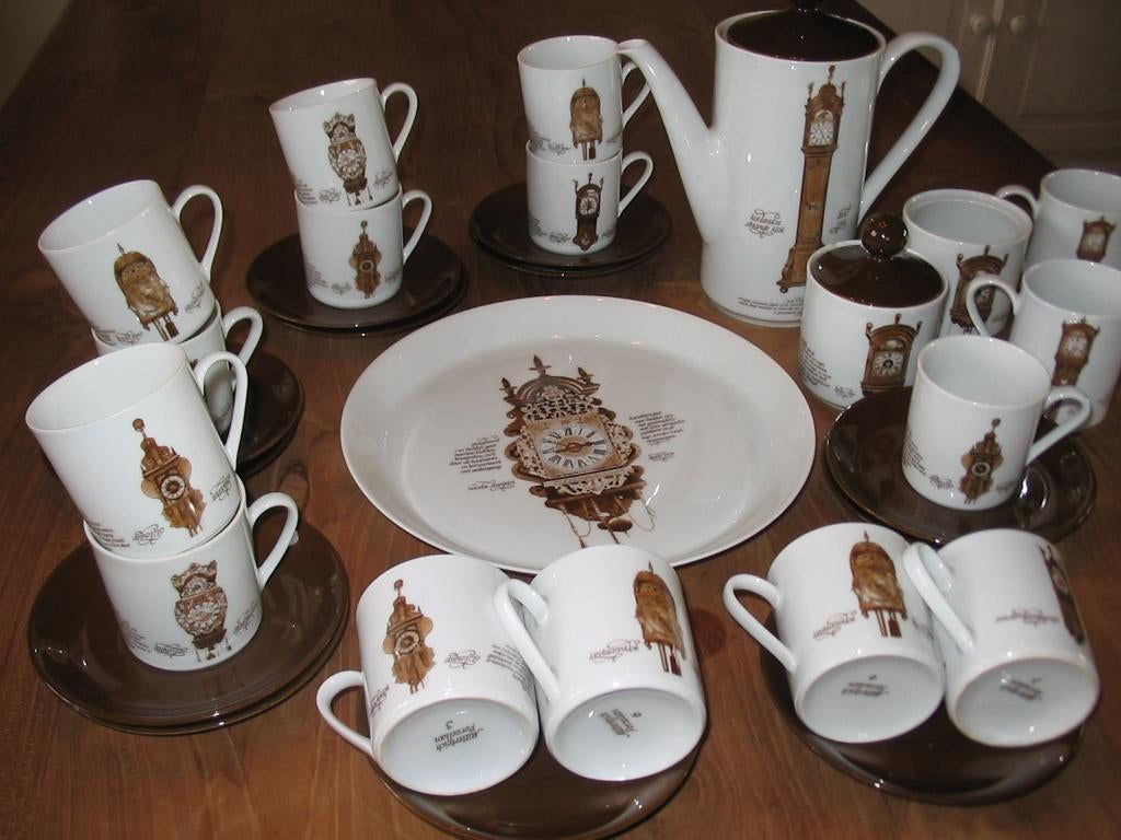 Kop en schotels Klokkenservies, Ophalen of Verzenden