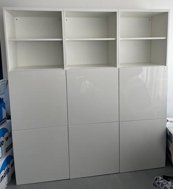 Besta, ikea. hoogglans wit mooie kasten beschikbaar voor biedingen
