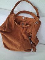 Suede shopper, cognac kleur., Ophalen of Verzenden, Zo goed als nieuw, Bruin, Shopper