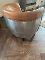Stoere aviator stoel, Huis en Inrichting, Ophalen, Gebruikt, Minder dan 75 cm, Metaal