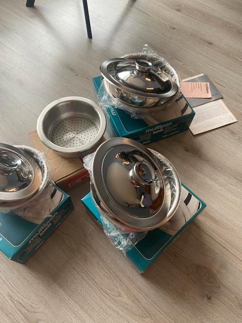 KUHN RIKON stoompannenset 10 delig met uitleg, Huis en Inrichting, Keuken | Potten en Pannen, Nieuw, Pannenset, Rvs, Ophalen of Verzenden