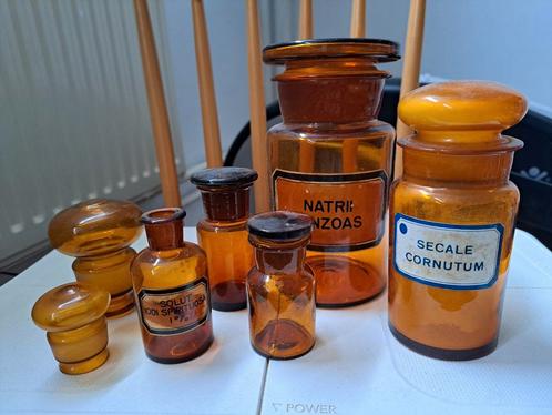 Glazen apothekerspotten origineel, Antiek en Kunst, Antiek | Glas en Kristal, Ophalen of Verzenden
