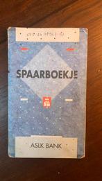 Spaarboekje Belgie ASLK bank, Ophalen of Verzenden, Zo goed als nieuw, Metaal of Blik