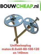Uniflexplug Bouwcheap goedkoopste van Nederland, Doe-het-zelf en Verbouw, Isolatie en Afdichting, Nieuw, Ophalen of Verzenden