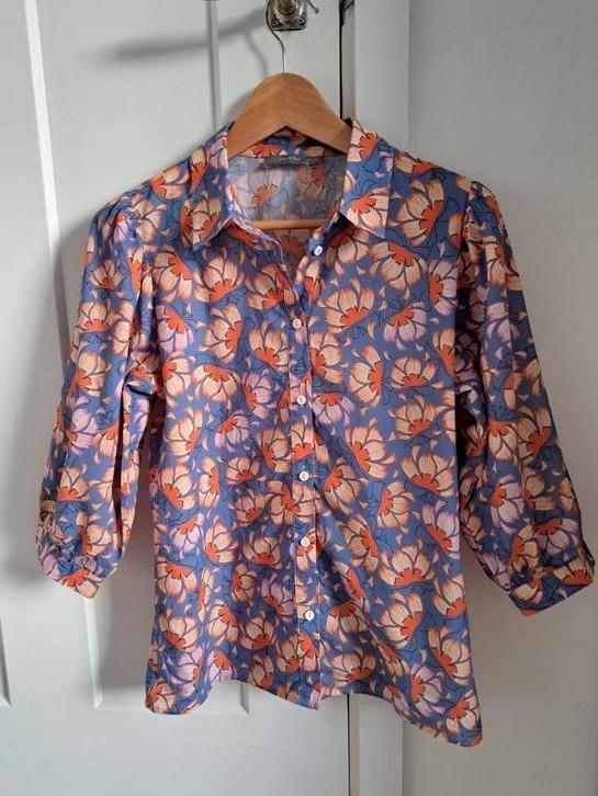 Blouse, Geisha, 36, Kleding | Dames, Blouses en Tunieken, Zo goed als nieuw, Maat 36 (S), Blauw, Ophalen of Verzenden