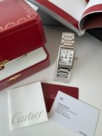 Cartier Tank ‘4323' - Doos + Papieren + Garantie, Overige merken, Staal, Ophalen of Verzenden, Staal