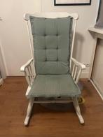 Witte Schommelstoel met Kussen, Ophalen, Gebruikt, Wit, Eén